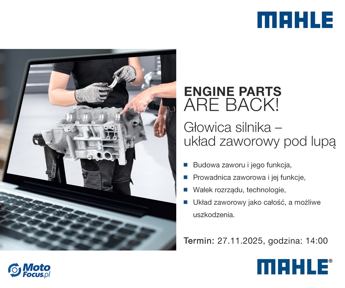 Szkolenie online MAHLE: Głowica silnika – układ zaworowy pod lupą