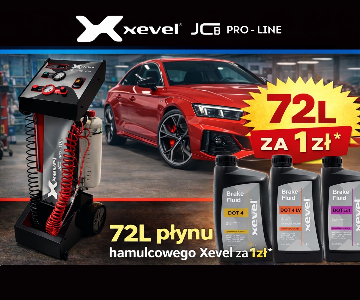 XEVEL JCB Pro-Line – nowy standard wymiany płynu hamulcowego