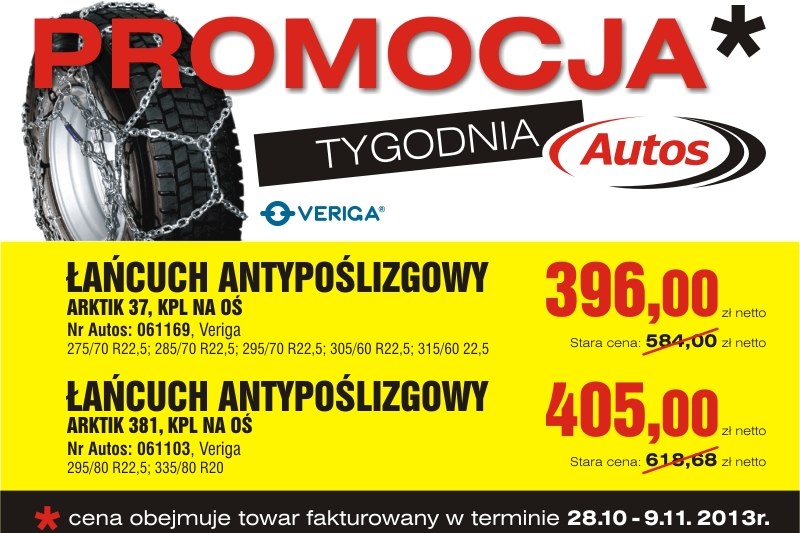 Łańcuchy antypoślizgowe w Promocji Tygodnia Autos