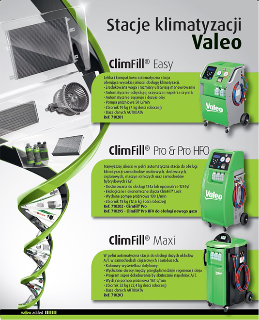 Stacja ClimFill®  EASY HFO – Nowość w ofercie Valeo