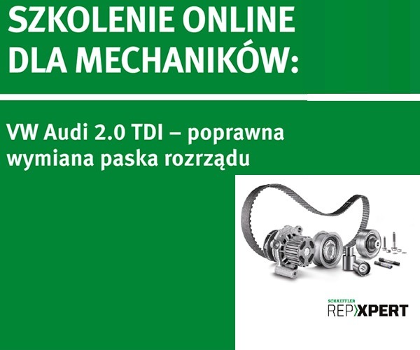 Poprawna wymiana paska rozrządu silnika 2.0 TDI. Szkolenie online dla Czytelników MotoFocus.pl.