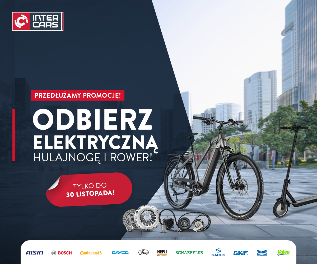 Inter Cars przedłuża promocję! To Twoja szansa na elektryczną hulajnogę lub rower!