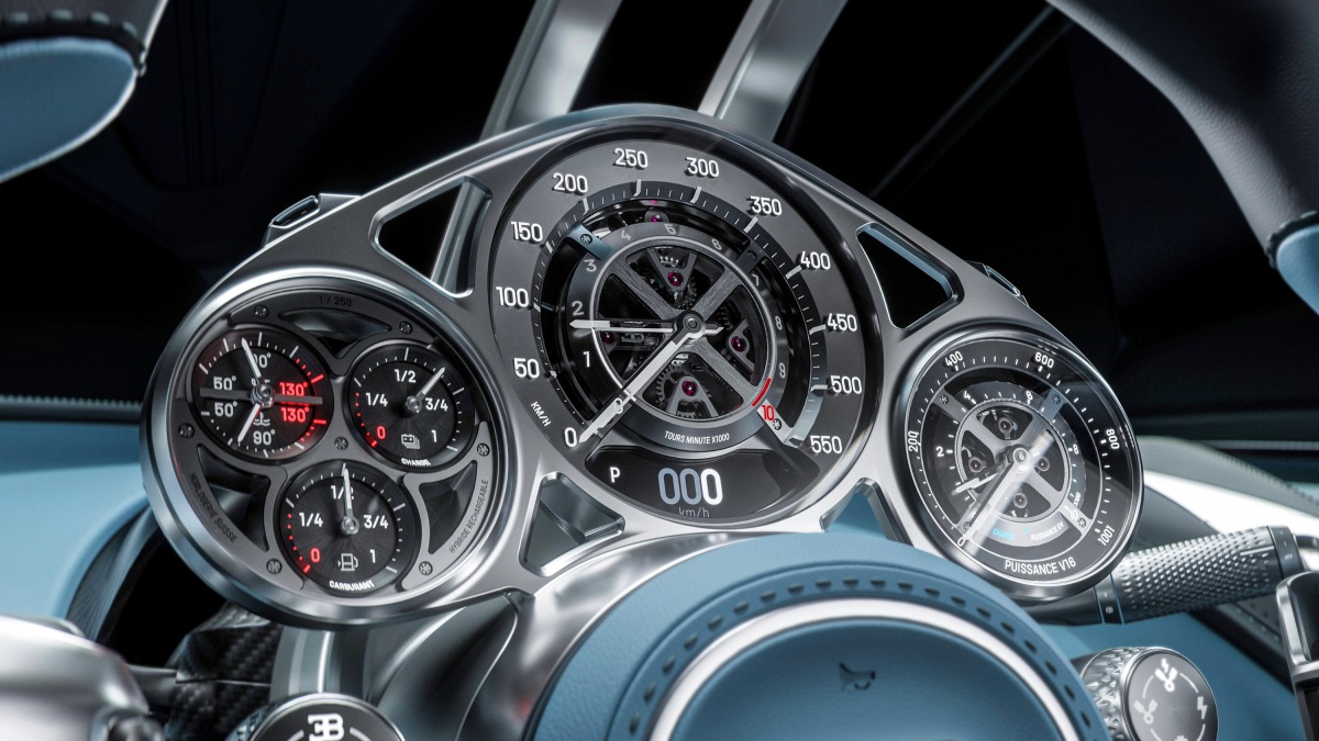Te silniczki krokowe zasilają mechaniczny zegarek Bugatti Tourbillona