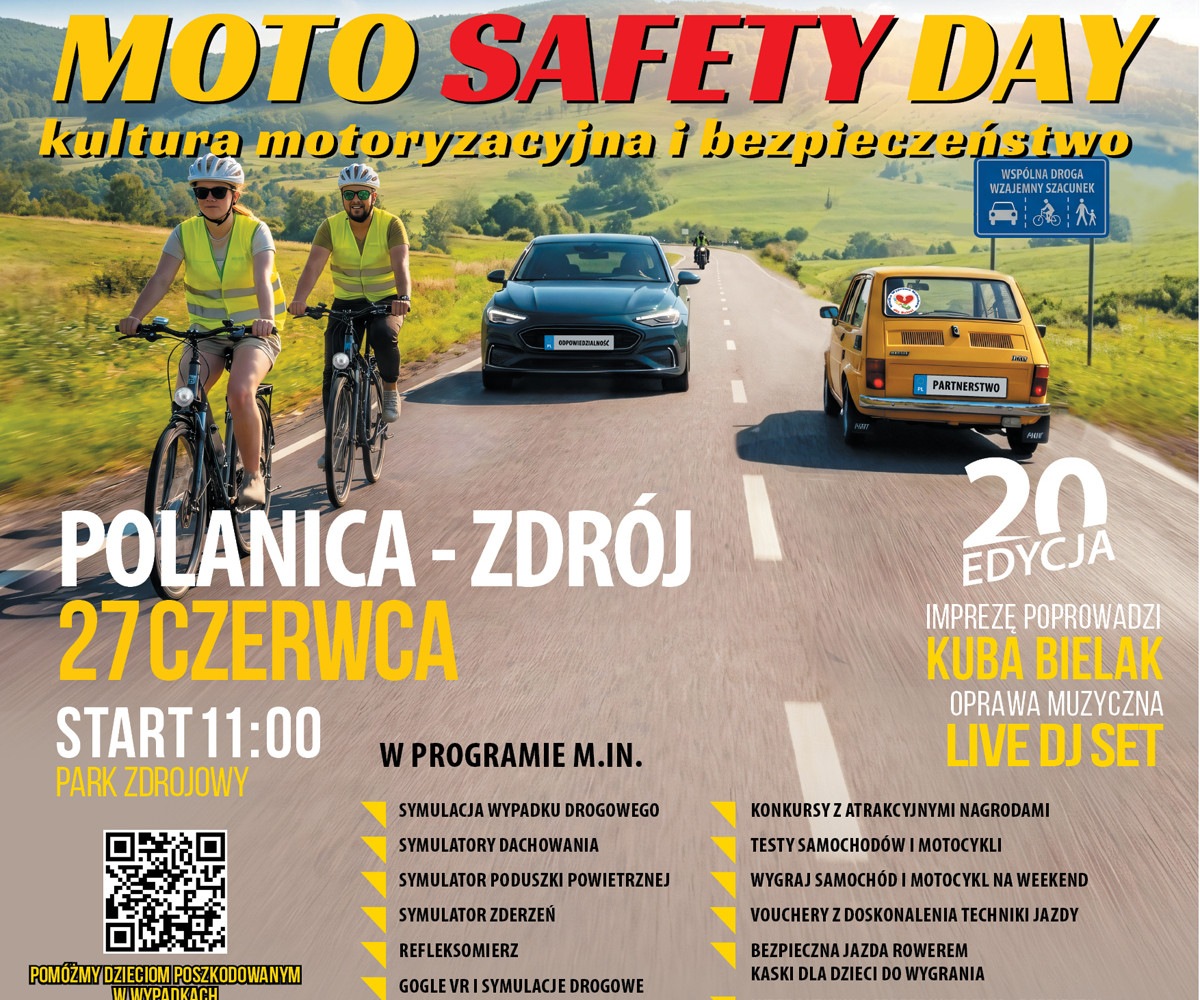 20 edycja Moto Safety Day już 27 czerwca w Polanicy – Zdroju!