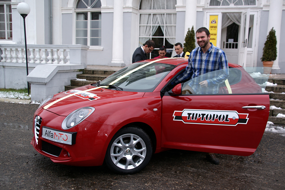 Alfa Romeo w rękach zwycięzcy promocji Tip-Topol – relacja