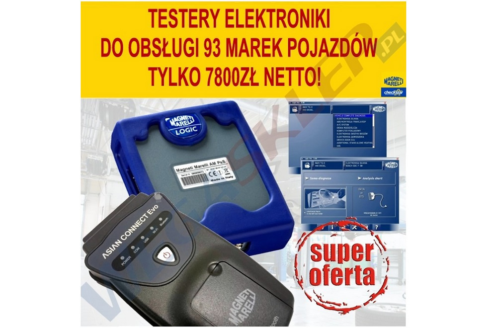Markowe testery i urządzenie do wymiany oleju – promocje w Wega Sklep