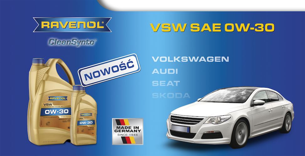 Nowy, silnikowy Ravenol VSW SAE 0W-30 CleanSynto