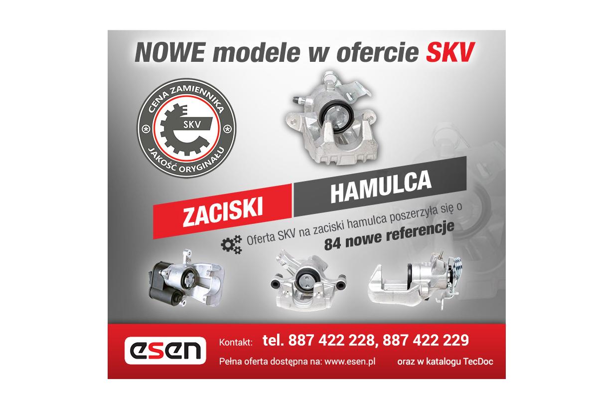 Nowe referencje zacisków hamulca SKV