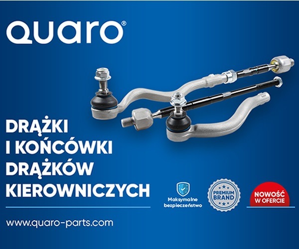 Nowości w ofercie Quaro: drążki i końcówki drążka kierowniczego