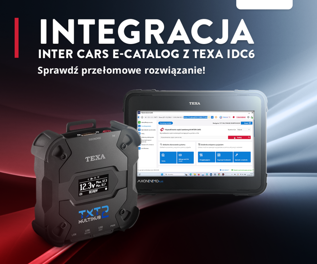Diagnostyka i zamawianie części w jednym urządzeniu. InterCars wprowadza nową funkcjonalność dla swoich klientów.