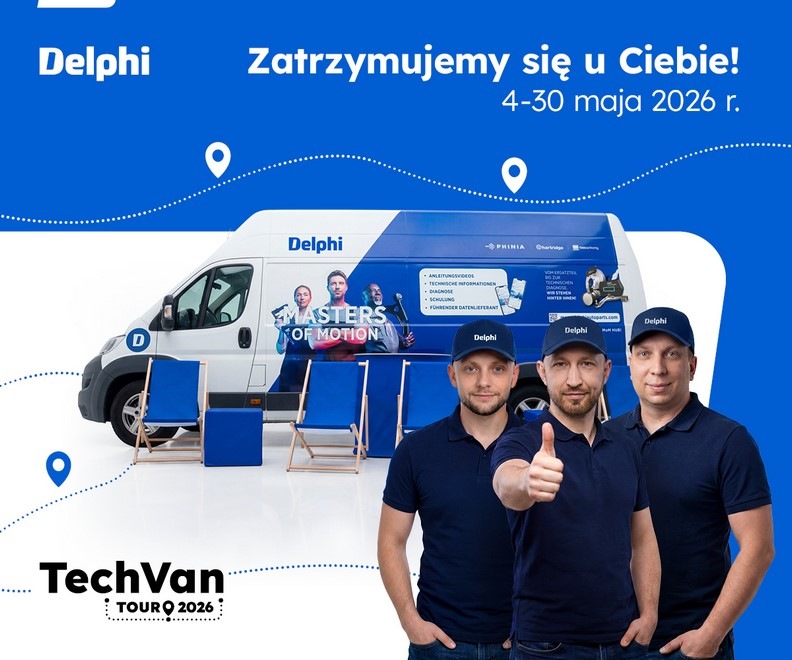 Rusza TechVan Tour 2026 – znamy rozkład jazdy mobilnego pokazu Delphi